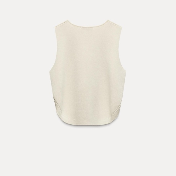 ZARA Knit Top with Gold Buttons *NWT* - Picture 2 of 7